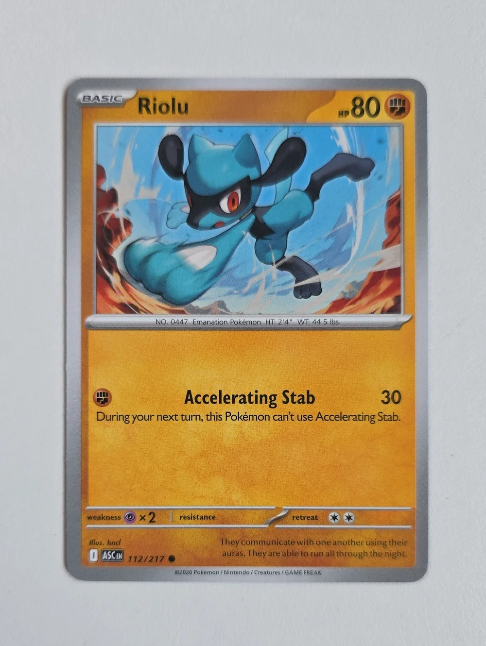 Pokemon Riolu And Lucario Trading Cards